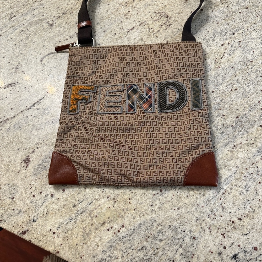 Fendi Brown Zucca Crossbody Bag - Picture 2 of 6